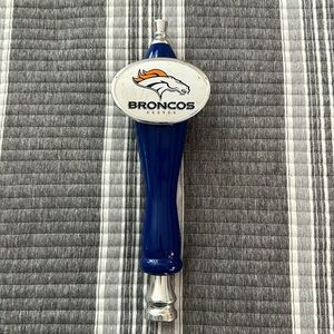 Denver bronco beer tap with threaded bottom